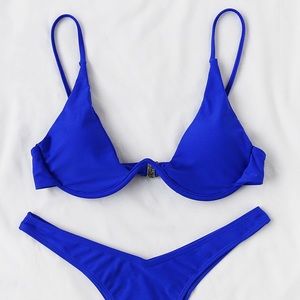 High cut underwire bikini